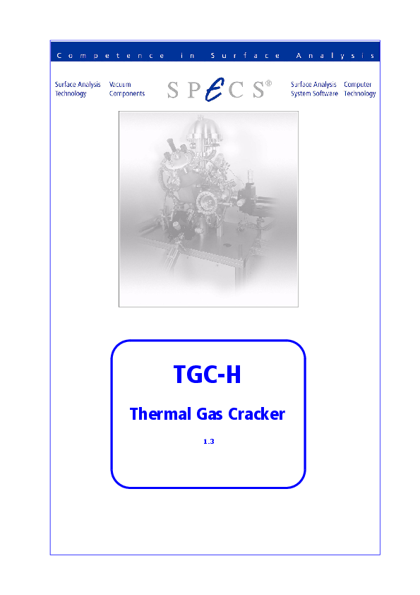 TGC-H Thermal Gas Cracker