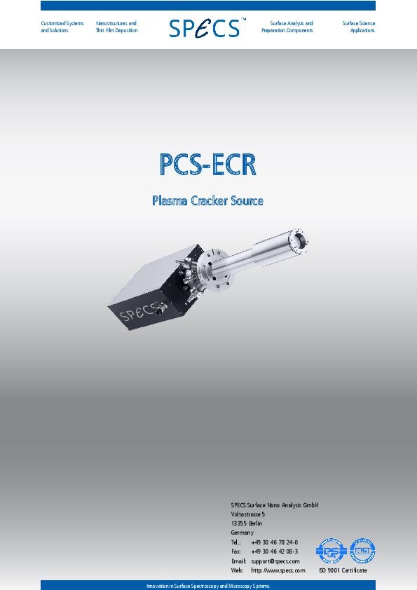 PCS-ECR Plasma Cracker Source