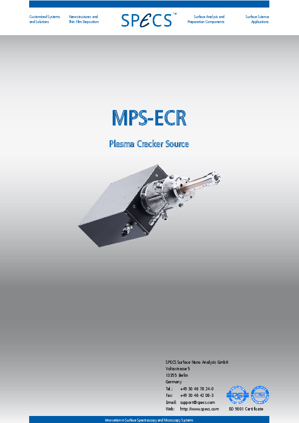 MPS-ECR Plasma Cracker Source