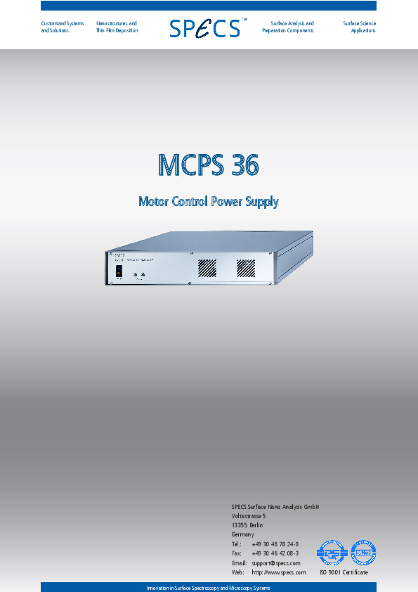 MCPS 36 Motor Control Power Supply