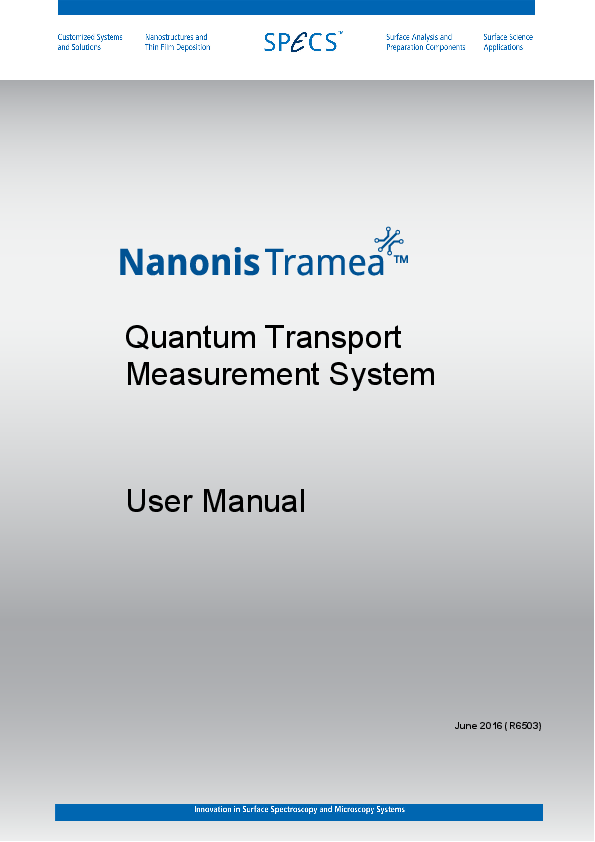 Nanonis Tramea Quantum Transport Measurement System