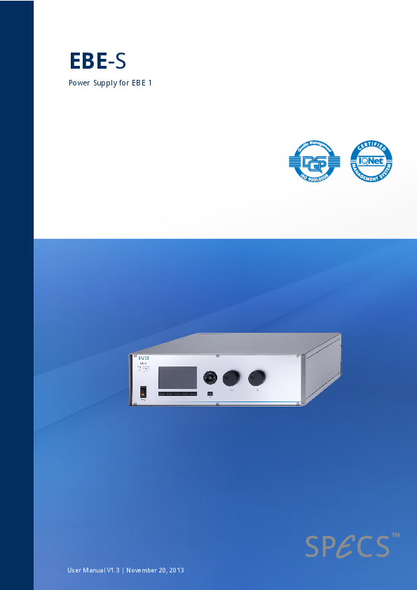 EBE-S Power Supply for EBE 1