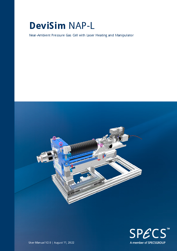 Near-Ambient Pressure Gas Cell with Laser Heating and Manipulator