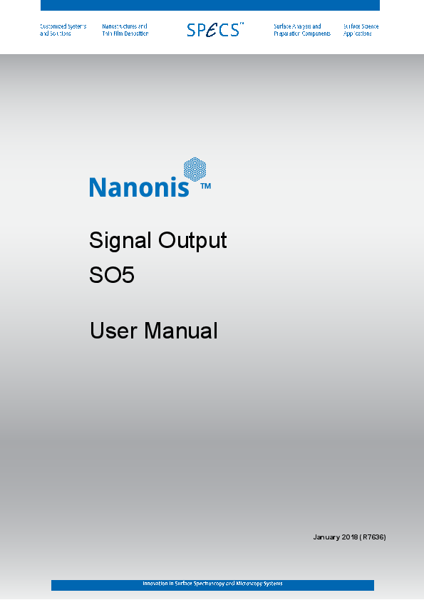 Nanonis Signal Output Interface SO5