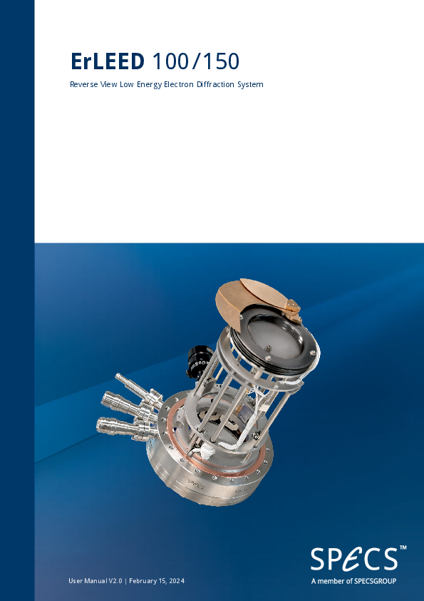 ErLEED 100/150 Reverse View Low Energy Electron Diffraction System