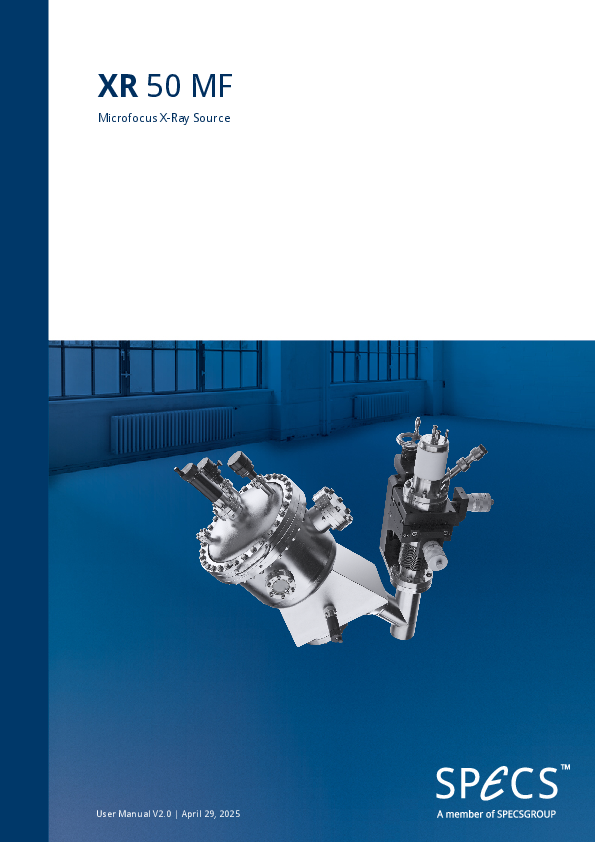 XR 50 MF Microfocus X-Ray Source XR 50 MF Microfocus X-Ray Source